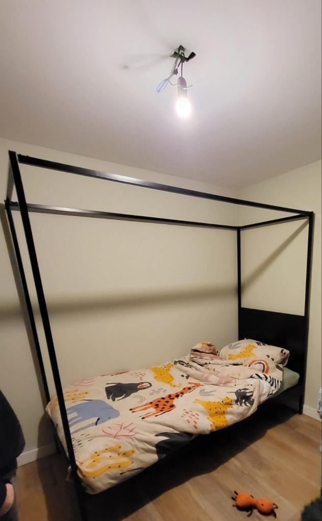 Woood Dani Hemelbed 90 x 200 cm, Ophalen, Gebruikt, Eenpersoons, Minder dan 160 cm