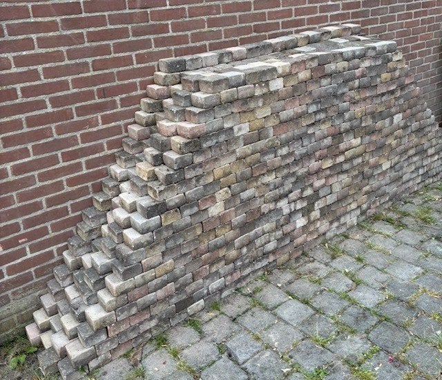 Koppelstones 10x10cm, Tuin en Terras, Ophalen, Gebruikt, Klinkers, 10 m² of meer