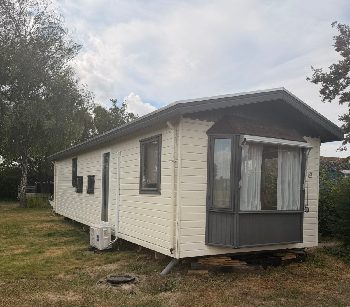 Chalet met 2 slaapkamers/airco/dubbelglas/winterhard, Caravans en Kamperen, Tot en met 4