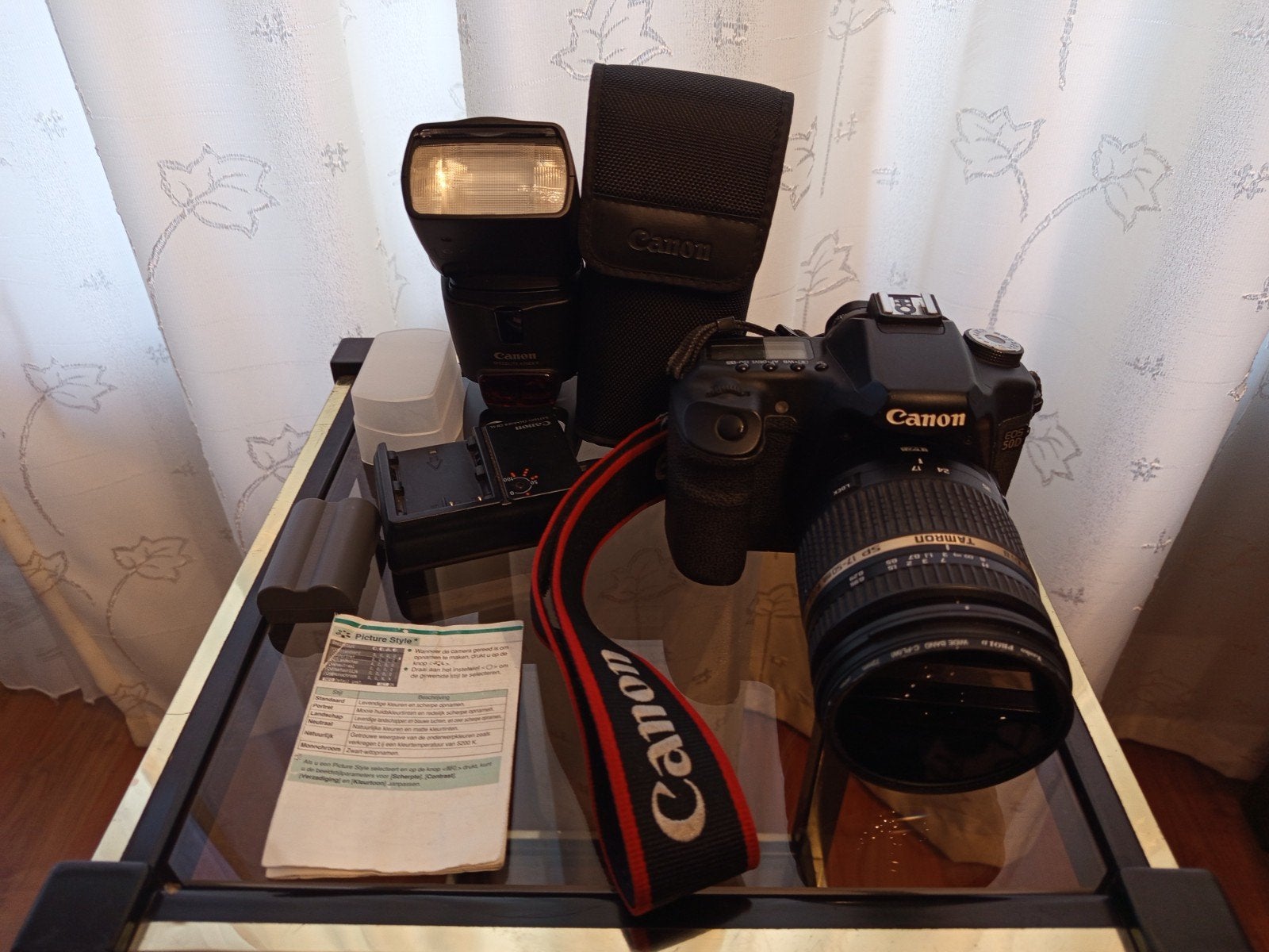 Canon EOS 50D + Tamron 17-50mm f/2.8 VC +speedlite Flitser, Ingebouwde flitser, Spiegelreflex, Canon, Accu