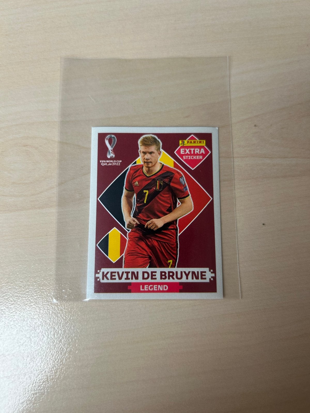 Panini WK 2022 Kevin De Bruyne Extra Sticker Legend, Hobby en Vrije tijd, Stickers en Plaatjes, Ophalen of Verzenden, Zo goed als nieuw
