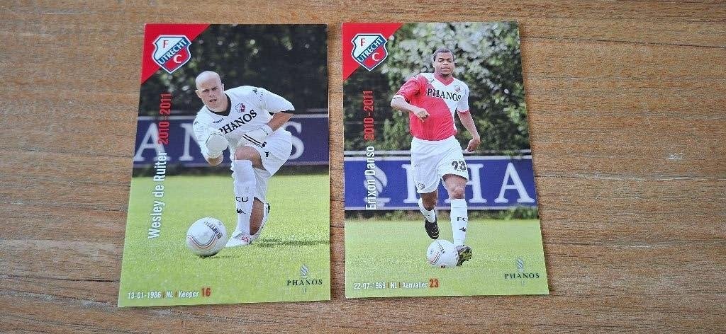Spelerskaart; 2x FC Utrecht, Ophalen of Verzenden, Nieuw, F.C. Utrecht, Spelerskaart