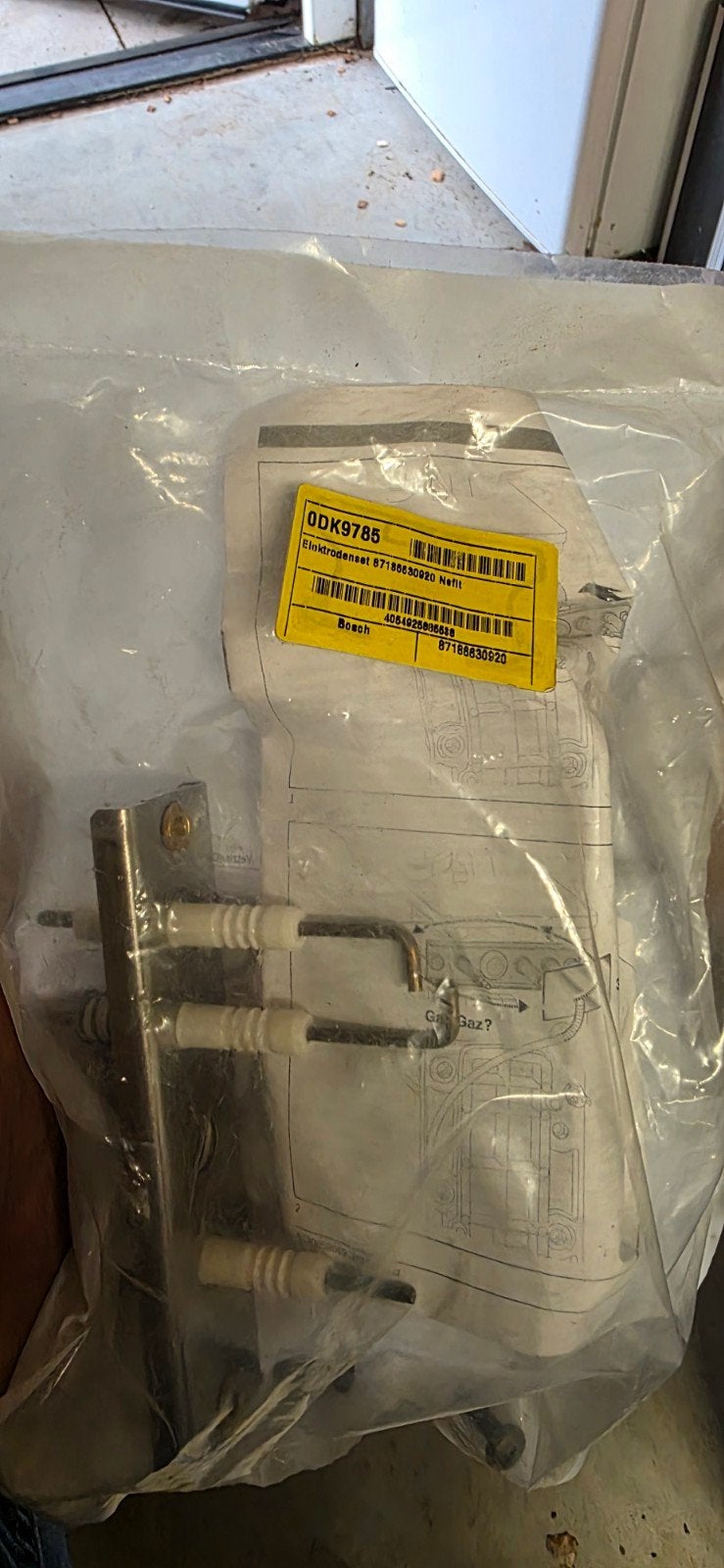 Bosch / Nefit Elektrodenset 87186630920 - Nieuw, Minder dan 30 cm, Cv-ketel of Combi-ketel, Nieuw, Minder dan 60 cm