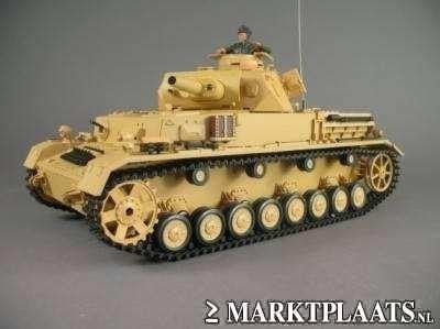 Dak panzer Kampfwagen 4 RC tank M 1:16 F1 rook en geluid, Ophalen of Verzenden, Nieuw
