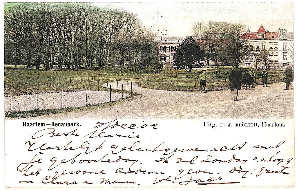 700248 Haarlem Kenaupark 1902 Gelopen met postzegel, Ophalen of Verzenden, Voor 1920, Gelopen, Noord-Holland