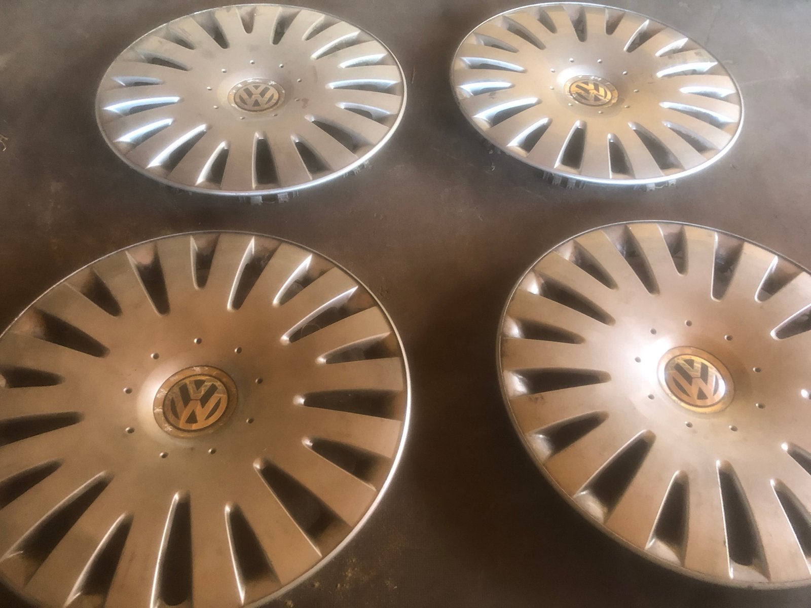 Vw wieldoppen 16 inch, Ophalen of Verzenden, Gebruikt