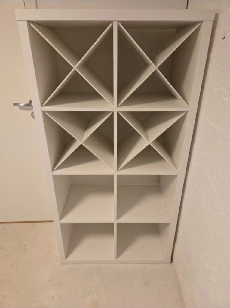 4x kallax inzet verdelers wijnrek flessenrek Ikea, 5 tot 15 flessen, Ophalen of Verzenden, Zo goed als nieuw, 5 – 50