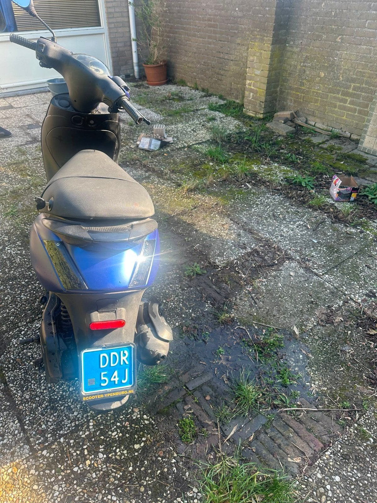 Piaggio Zip – Blauw kenteken – Loopt 65+ km/u, Ophalen, Gebruikt, Zip, Benzine