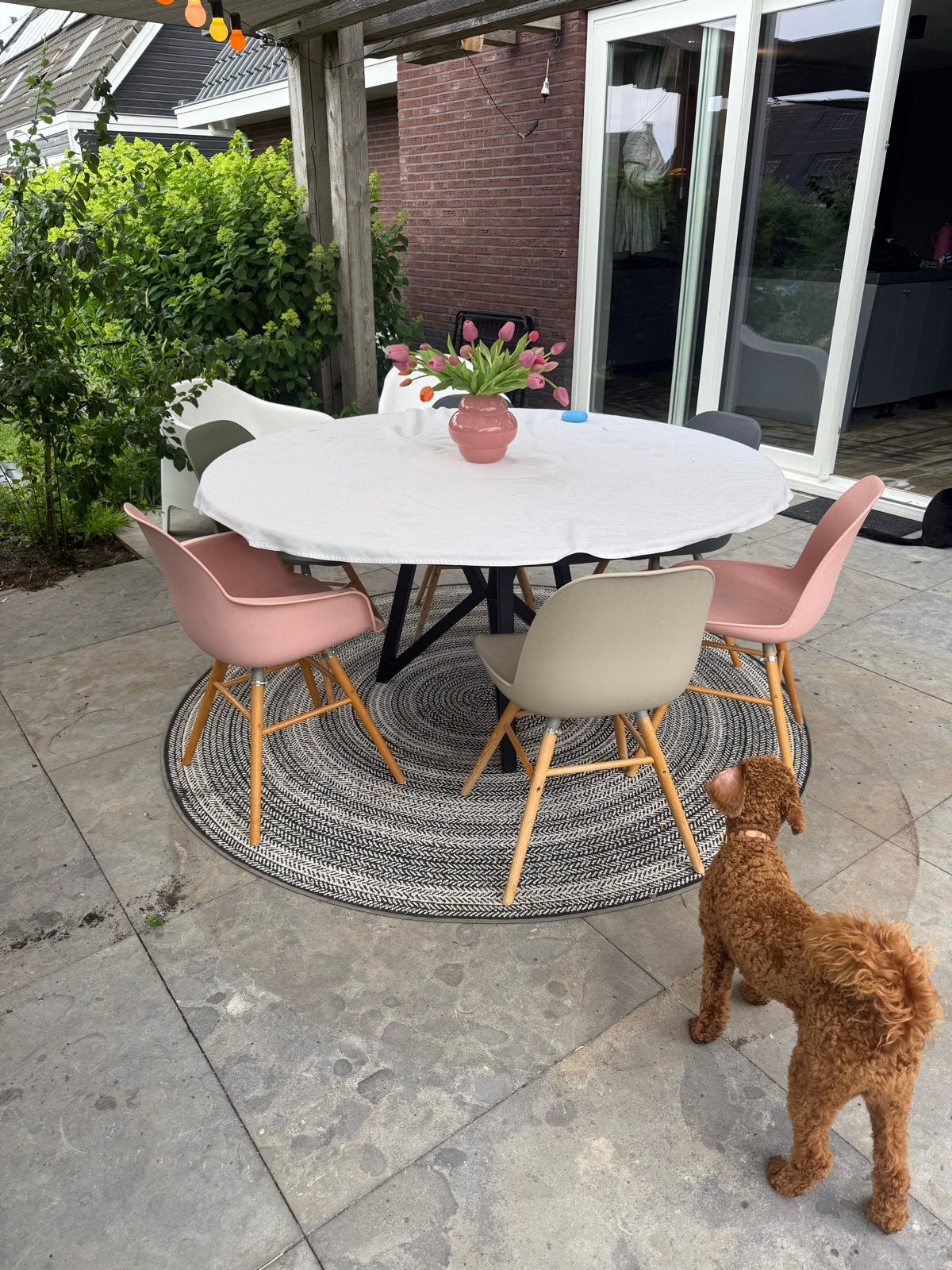 Set van 8 Zuiver stoelen in diverse kleuren, Huis en Inrichting, Stoelen, Ophalen, Gebruikt, Overige kleuren, Vijf, Zes of meer stoelen