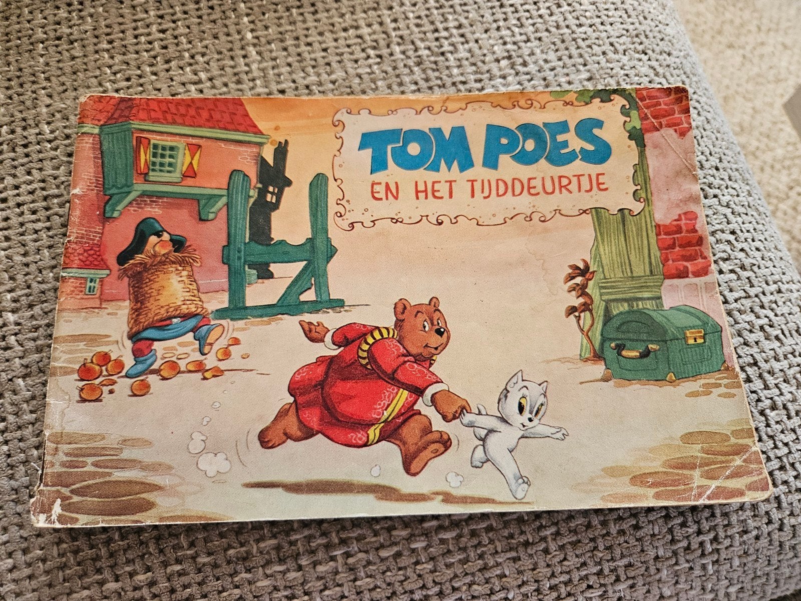Tom Poes en het Tijdddeurtje - Oud Stripboek, Eén stripboek, Ophalen of Verzenden, Gelezen, Marten Toonder