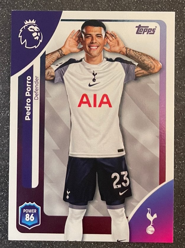 Topps Premier League 25/26    PEDRO PORRO    TOTTENHAM, Verzenden, Zo goed als nieuw, Plaatje