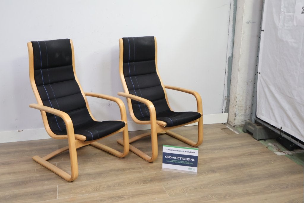 Set van 2 Swedese Lounge stoelen by Yngve Ekstrom, Ophalen of Verzenden, Niet ingevuld, Niet ingevuld, Niet ingevuld
