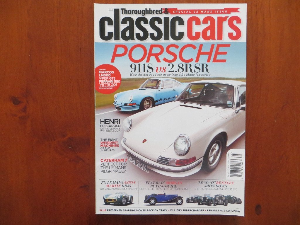 Classic Cars aug. 2012 Porsche 911 S, 911 2.8 RSR, Marcos LM, Ophalen of Verzenden, Nieuw, Porsche