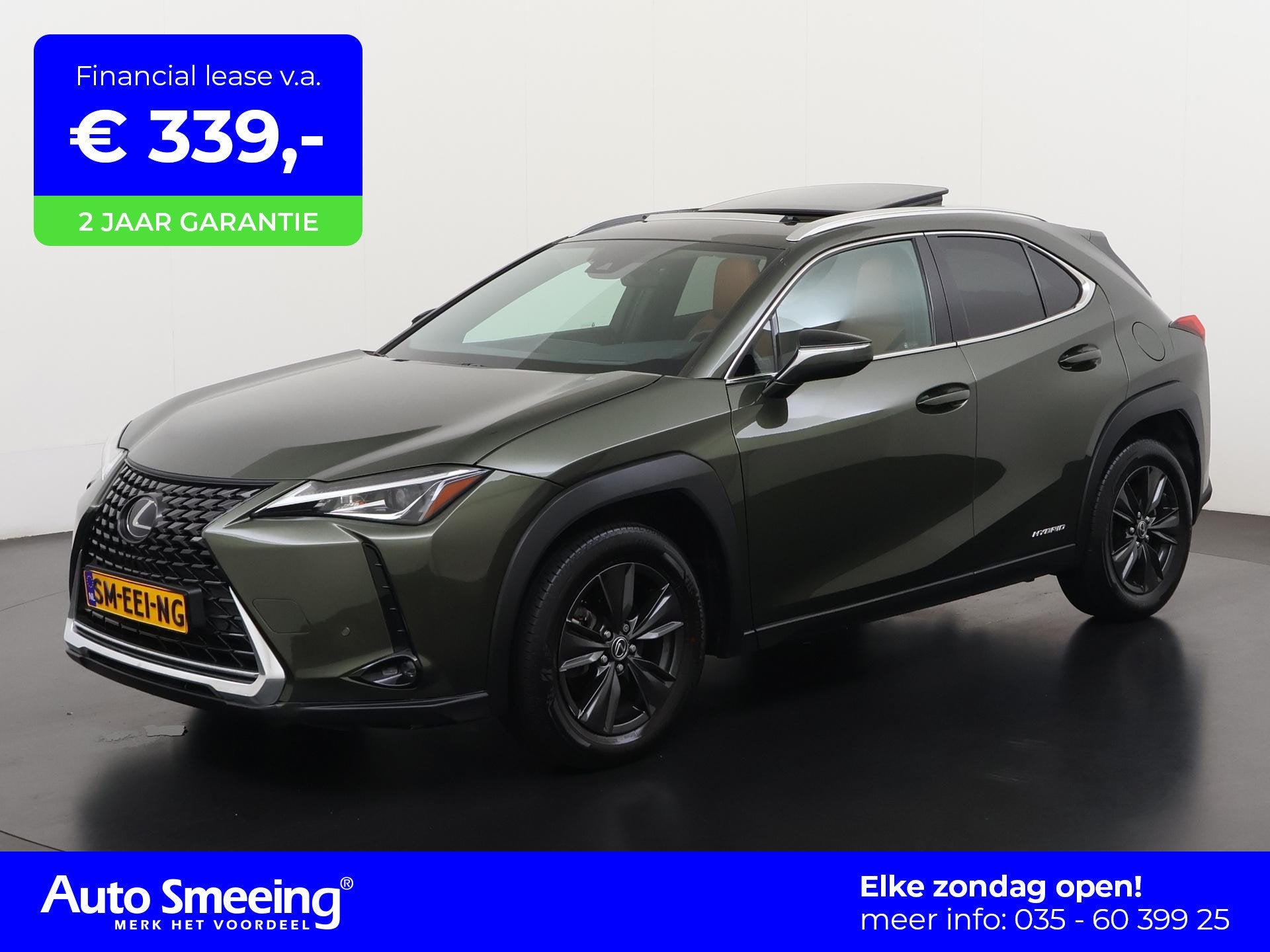 Lexus UX 250h Luxury Line | Schuifdak | Leder | Zondag Open!, Auto's, Gebruikt, 4 cilinders, Leder, Hybride Elektrisch/Benzine