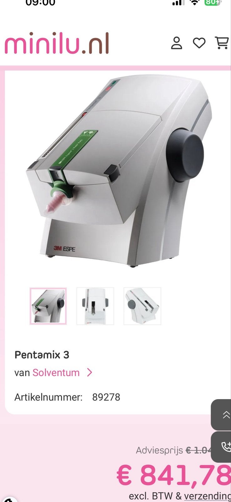 Nieuw in doos 3M ESPE Pentamix 3 Automatisch Mengapparaat, Ophalen of Verzenden