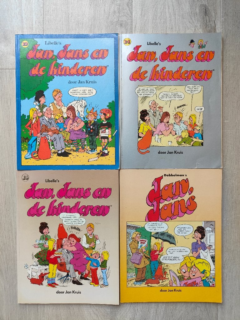 Jan, Jans en de Kinderen 4x 1e druk (vintage), Boeken, Meerdere stripboeken, Verzenden, Gelezen, Jan Kruis
