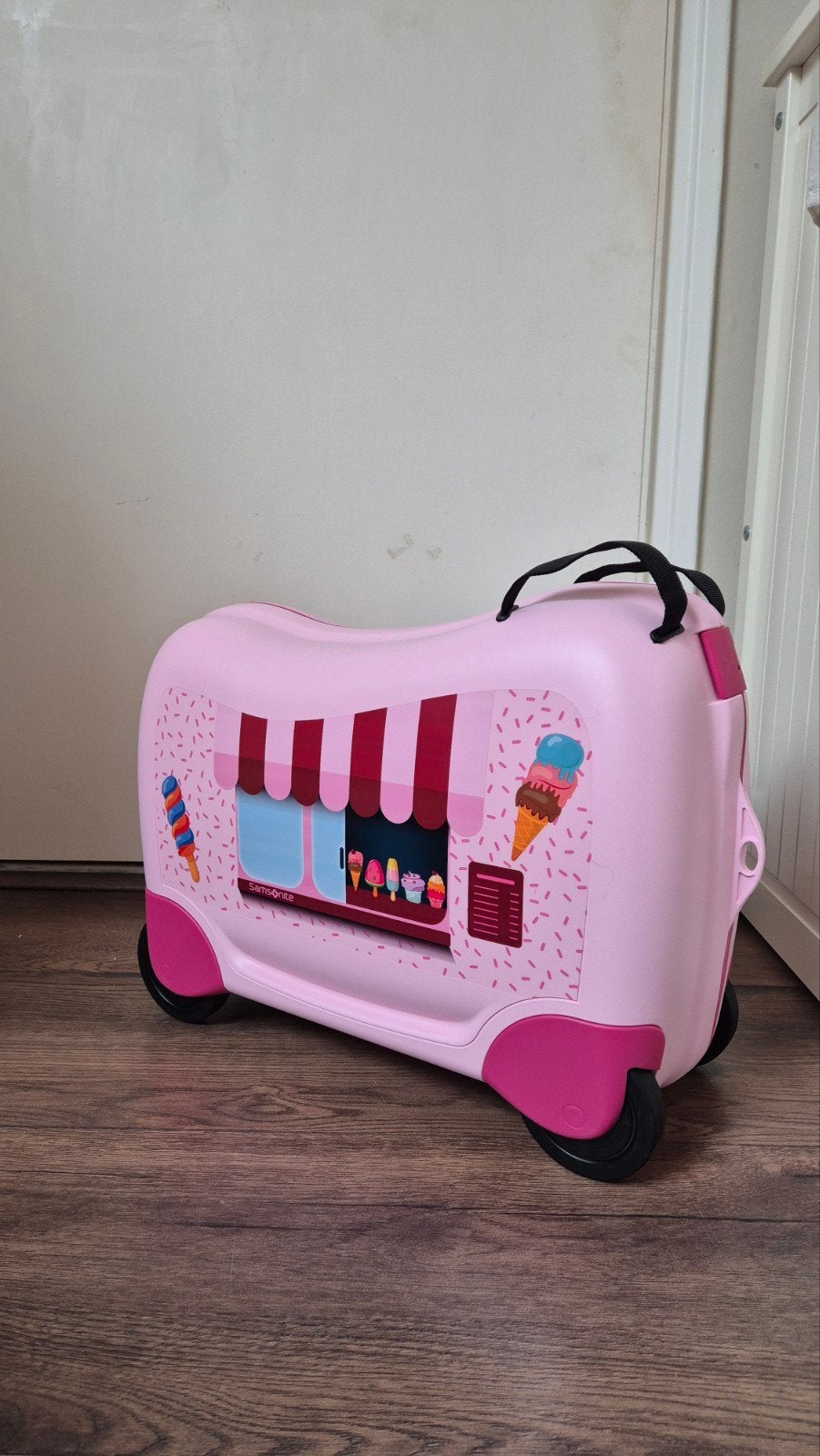 Samsonite Dream2Go Ride-On Koffer - Roze IJscowagen, Ophalen, Nieuw, Hard kunststof, Wieltjes