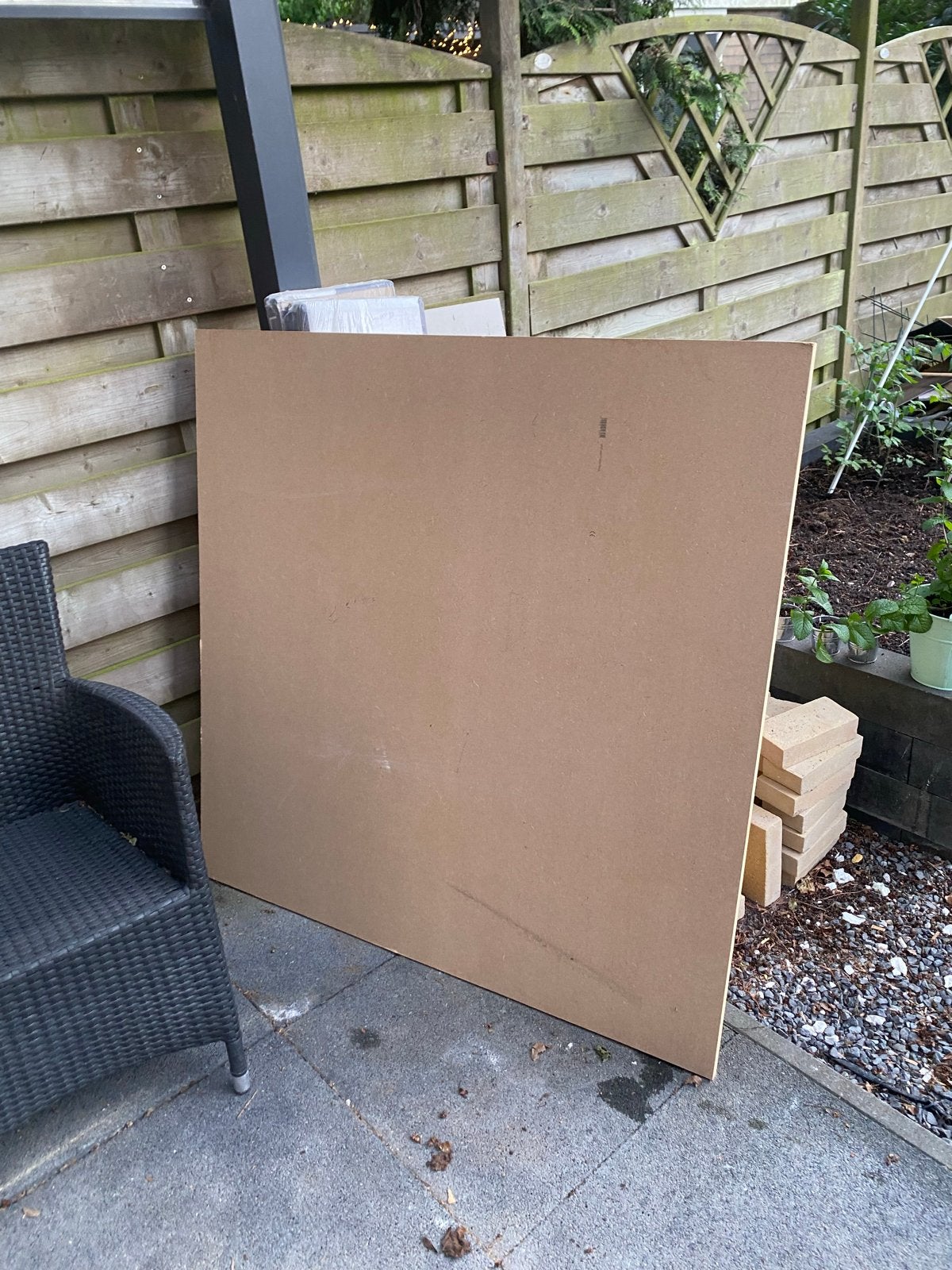Grote MDF-plaat voor diverse projecten, Ophalen, Minder dan 25 mm, Overige typen, Zo goed als nieuw