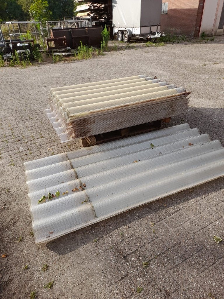 lichtplaten, Doe-het-zelf en Verbouw, Dakpannen en Dakbedekking, Ophalen, Gebruikt, 15 m² of meer, Golfplaat