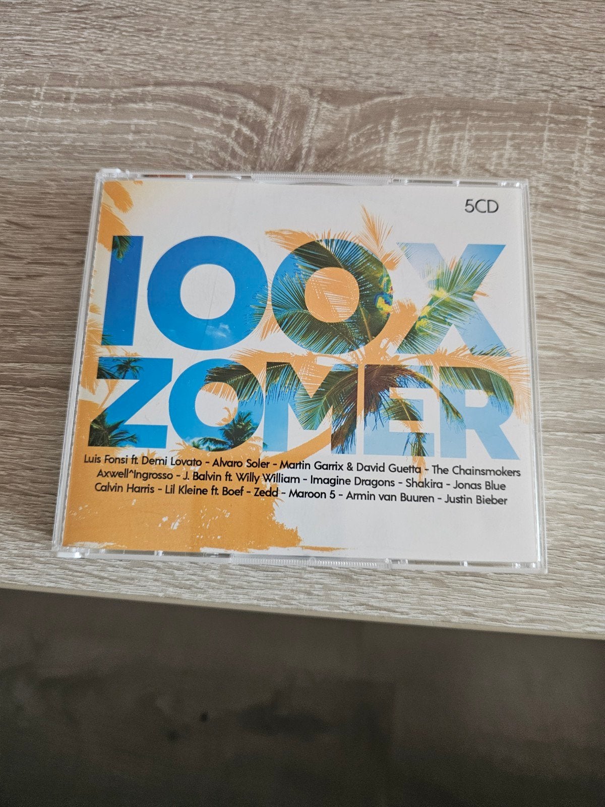 100x Zomer - 5CD Boxset met zomerhits, Boxset, Pop, Ophalen of Verzenden, Zo goed als nieuw