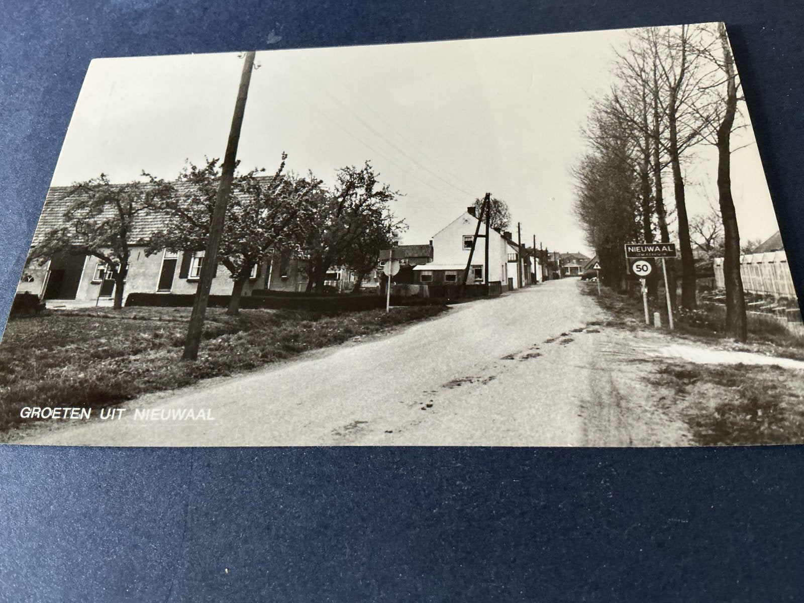 NIEWAAL Oude ansichtkaart Groeten FOTOKAART, Verzenden, 1940 tot 1960, Ongelopen, Gelderland