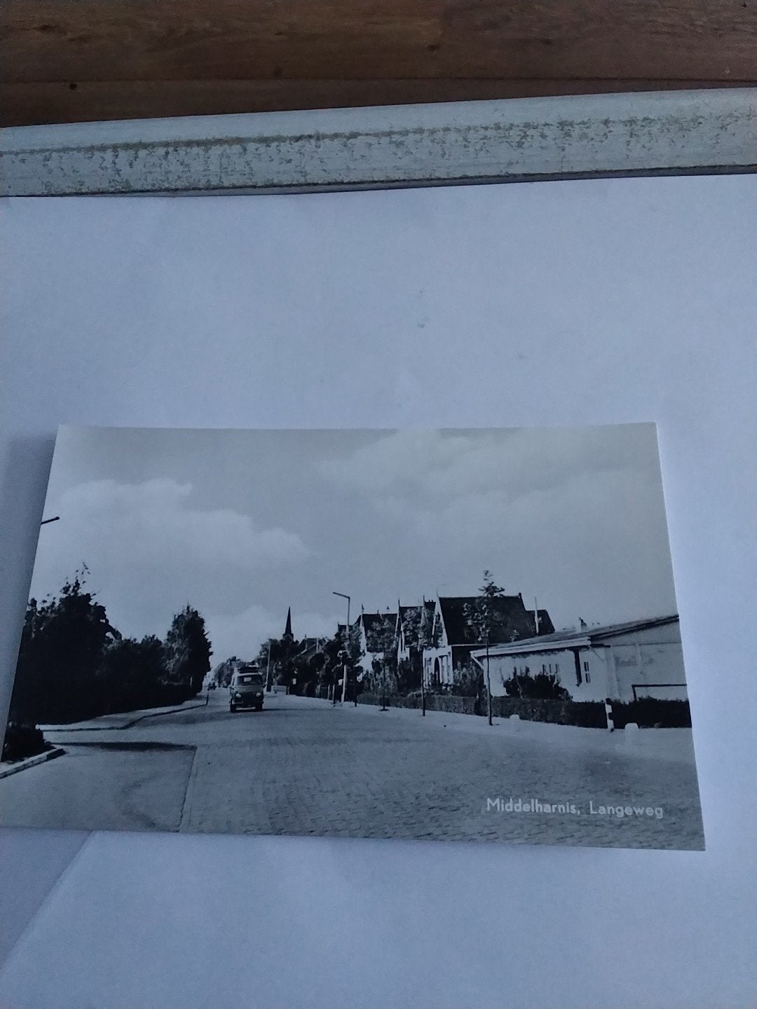 Oude Ansichtkaart Middelharnis, Langeweg - Zeldzaam, Ophalen of Verzenden