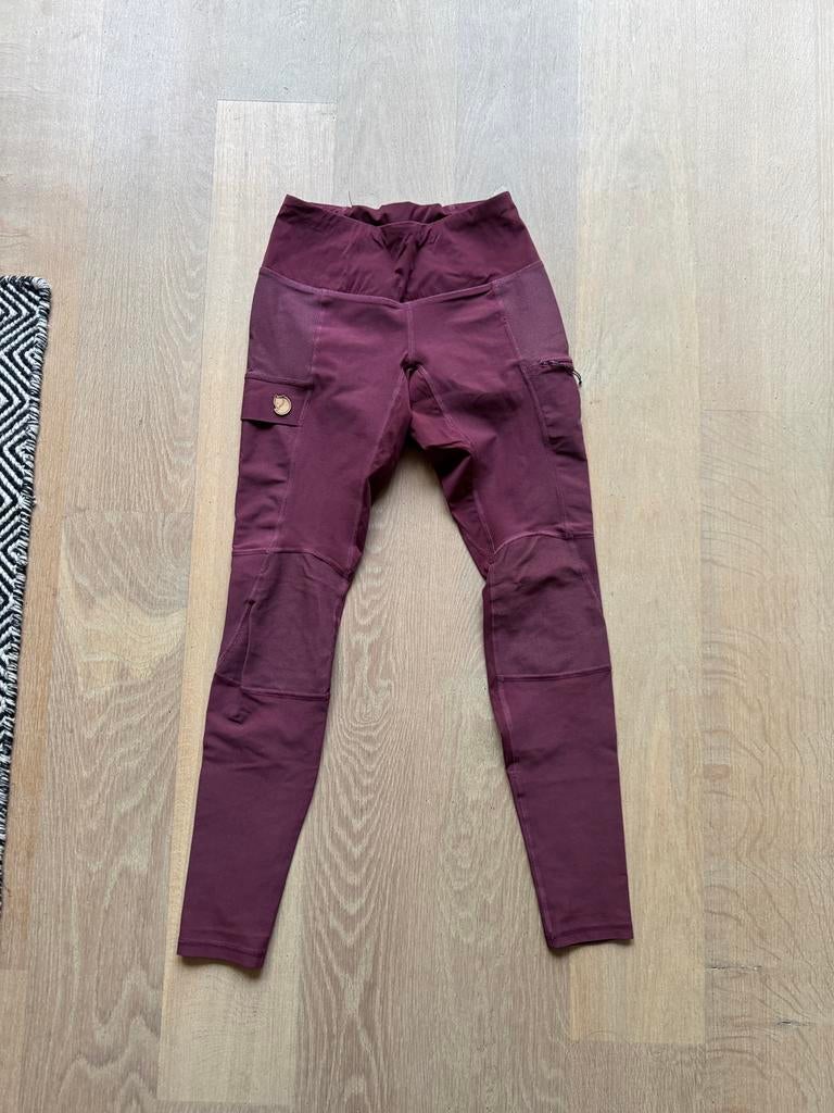 Prachtige Fjallraven abisko trail tights maat xs rood, Ophalen of Verzenden, Zo goed als nieuw, Maat 34 (XS) of kleiner, Rood