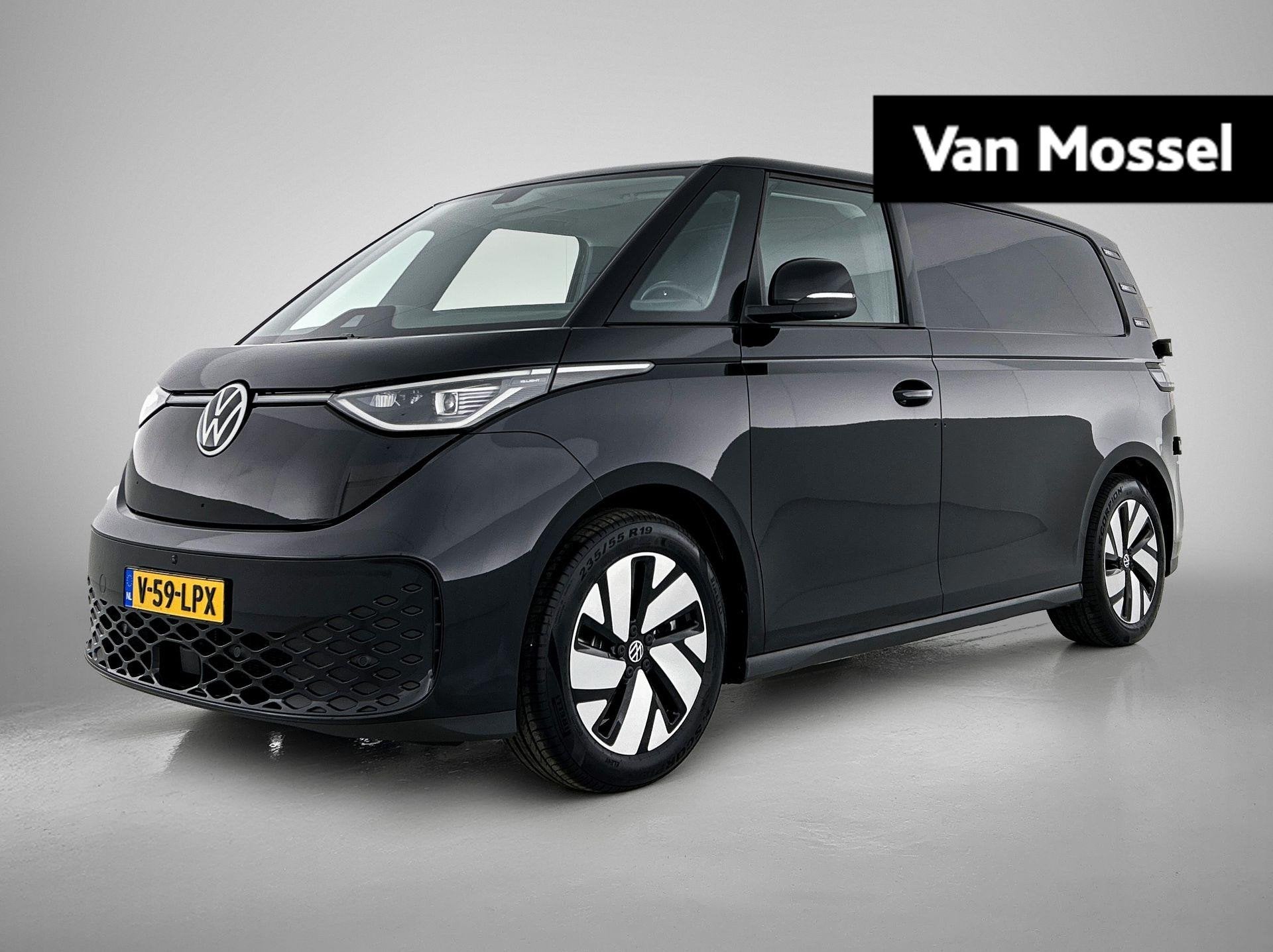Volkswagen ID. Buzz Cargo 79 kWh 286 PK | Airco | Trekhaak |, Auto's, Automaat, 12 maanden, 459 km, Zwart