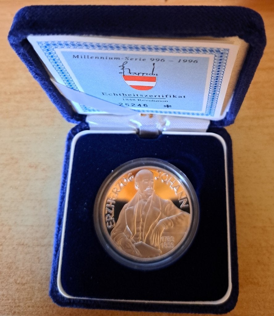 Oostenrijk, 100 Schilling 1994 - zilver Proof (1), Ophalen of Verzenden, Oostenrijk, Losse munt, Zilver