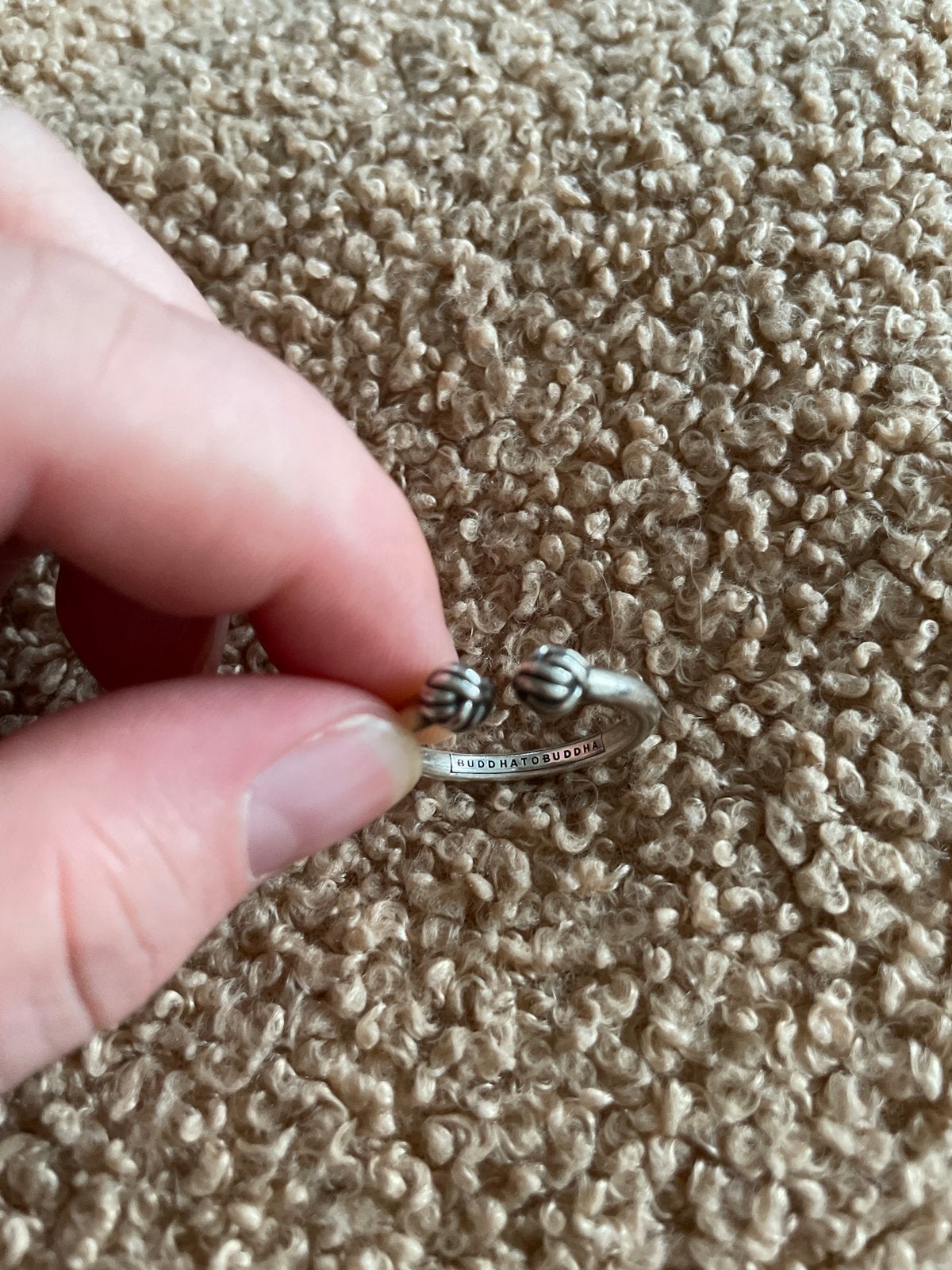 Buddha to Buddha Endless Knot Ring Zilver maat 16, Ophalen of Verzenden, Dame of Heer, Zilver, Kleiner dan 17