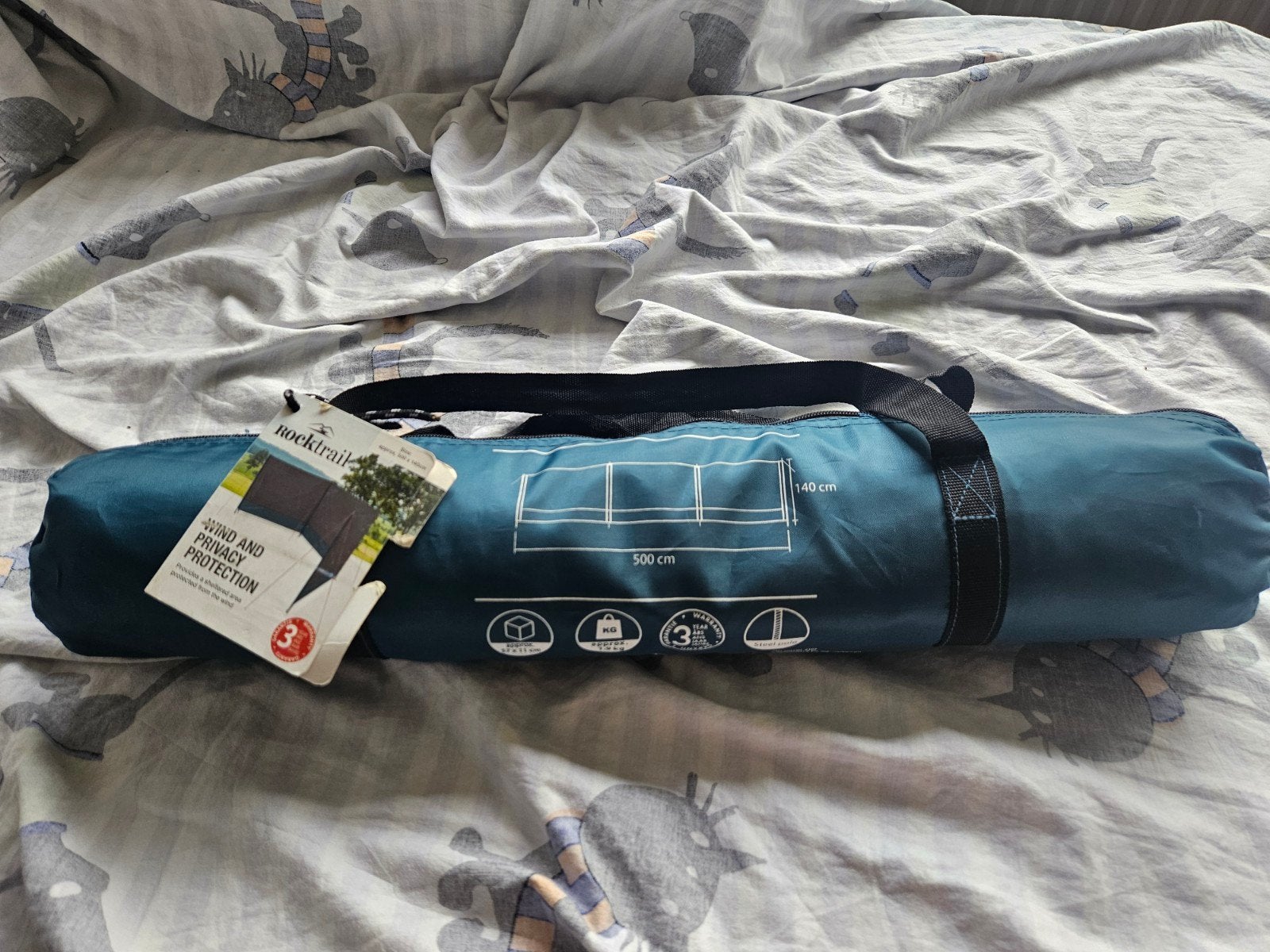 Nieuw Rocktrail Wind- en Zichtscherm - 500x140 cm, Caravans en Kamperen, Ophalen of Verzenden, Nieuw