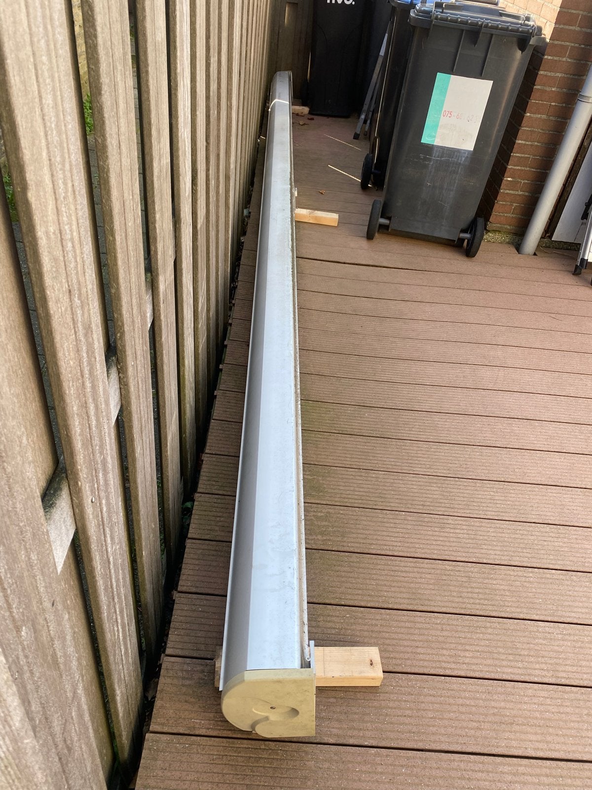 Aluminium zonnescherm, Tuin en Terras, Ophalen, Gebruikt, Overige typen