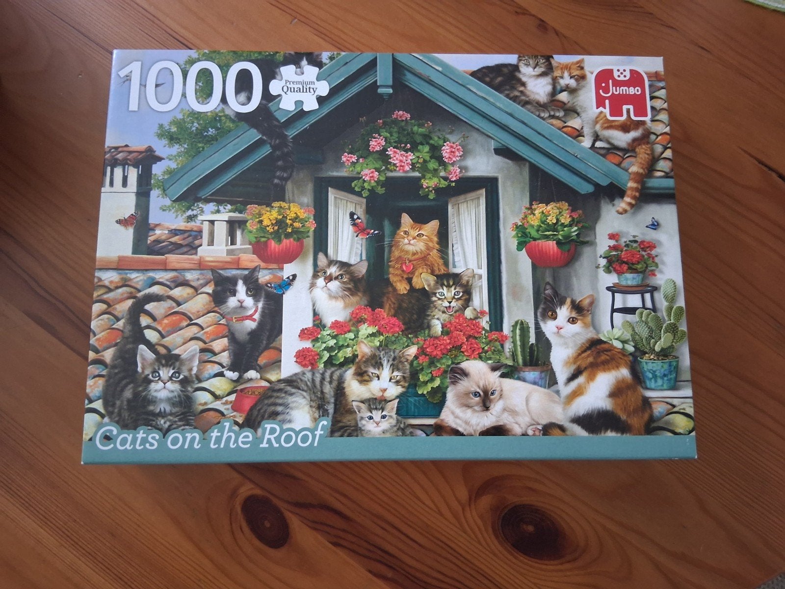 Katten puzzel 1000 stukjes, Ophalen, 500 t/m 1500 stukjes, Zo goed als nieuw, Legpuzzel