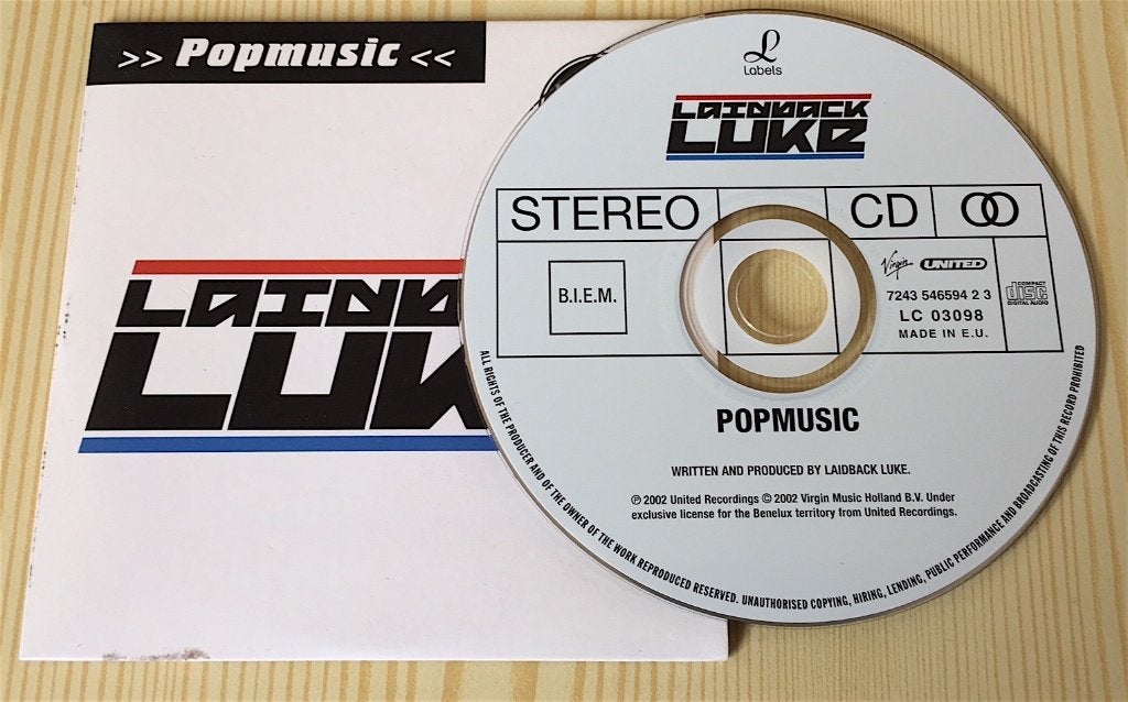 CD Single Laidback Luke - Popmusic (Dance), Ophalen, Zo goed als nieuw, Dance en House
