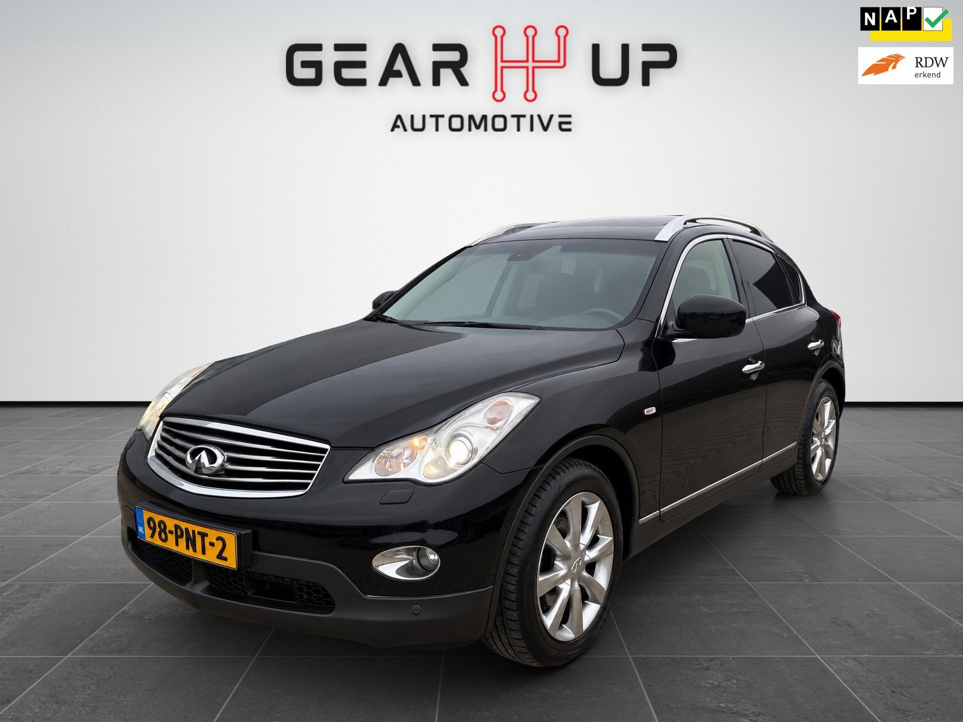 Infiniti EX 37 GT Premium AD.CRUISE|360CAM|DAK|LEER|BOSE|NAP, Auto's, Gebruikt, 320 pk, EX-serie, Bedrijf