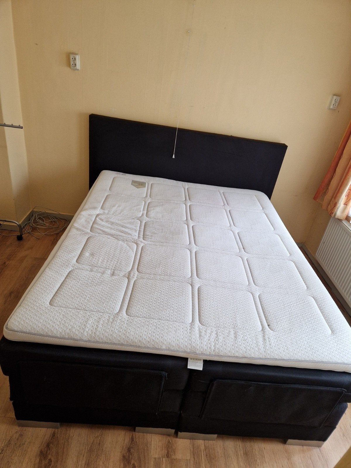Boxspring 160x200 elektrisch, Huis en Inrichting, Zwart, Ophalen of Verzenden, 200 cm, 160 cm