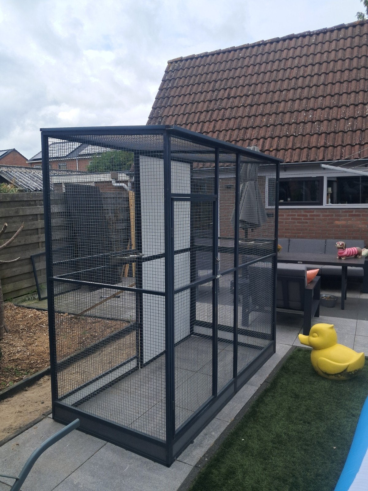 Nette volliere, Dieren en Toebehoren, Ophalen, Gebruikt, Aluminium, Vogelkooi