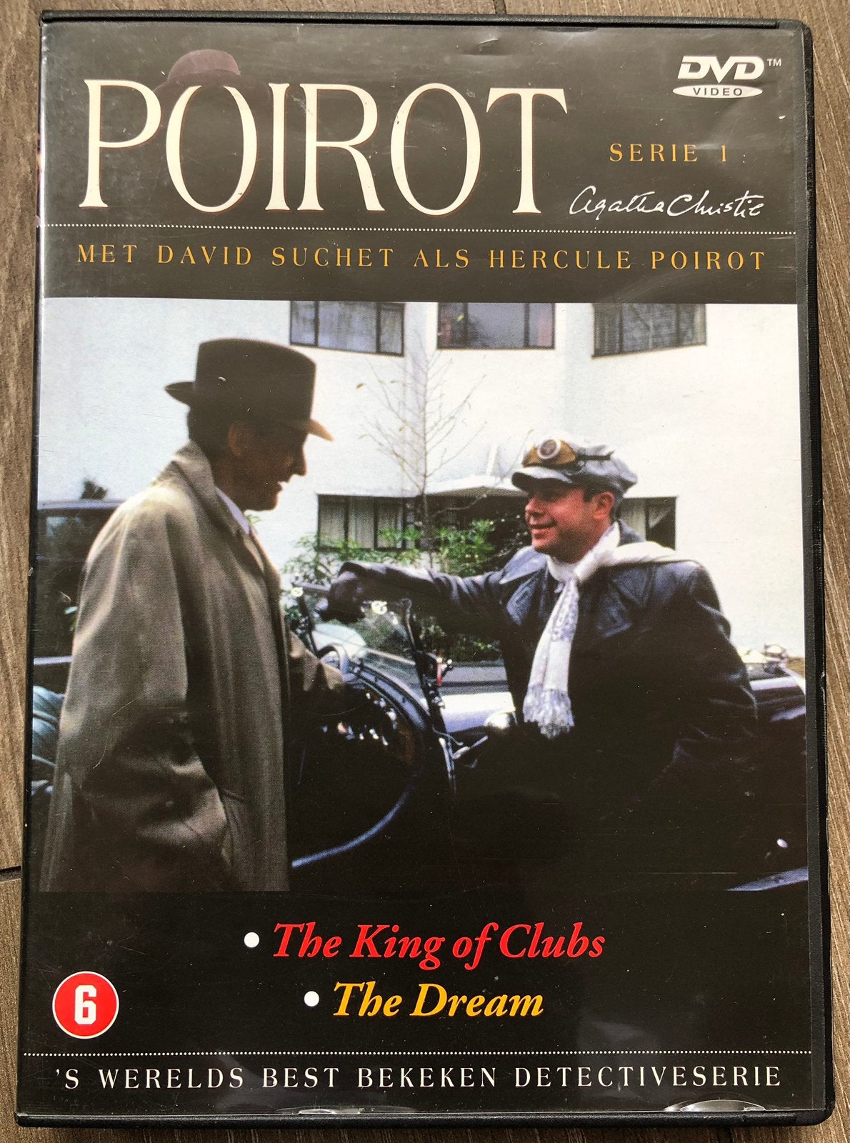 dvd: Poirot serie 1 - The King of Clubs & The Dream, Vanaf 6 jaar, Ophalen of Verzenden, Gebruikt, Detective en Krimi