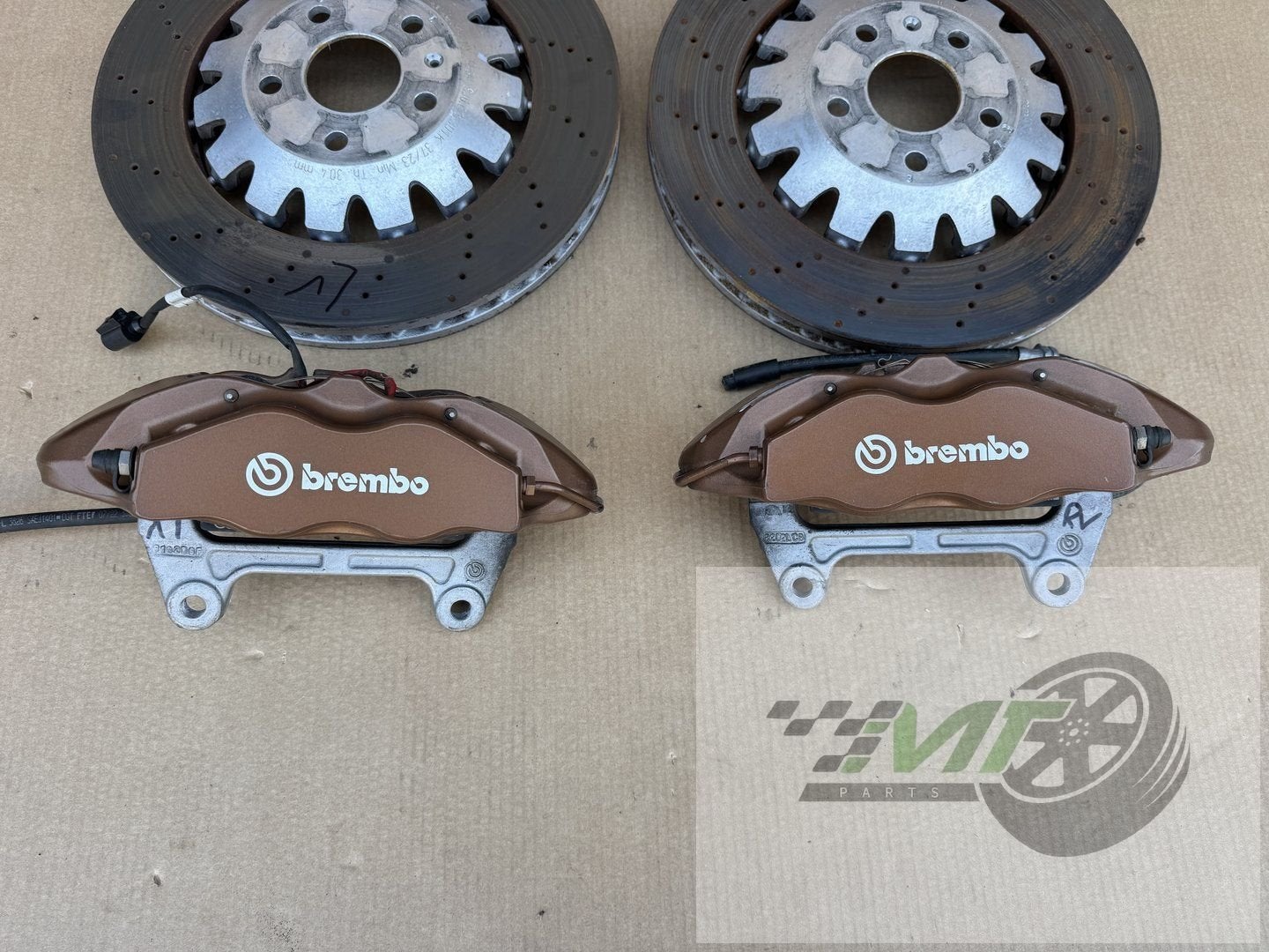 Vw Audi SEAT Caddy Golf A3 BREMBO PERFORMANCE remmen 370mm, Gebruikt, - Autovía A-2, Km 585 08760 Martorell  Espana, Ophalen of Verzenden