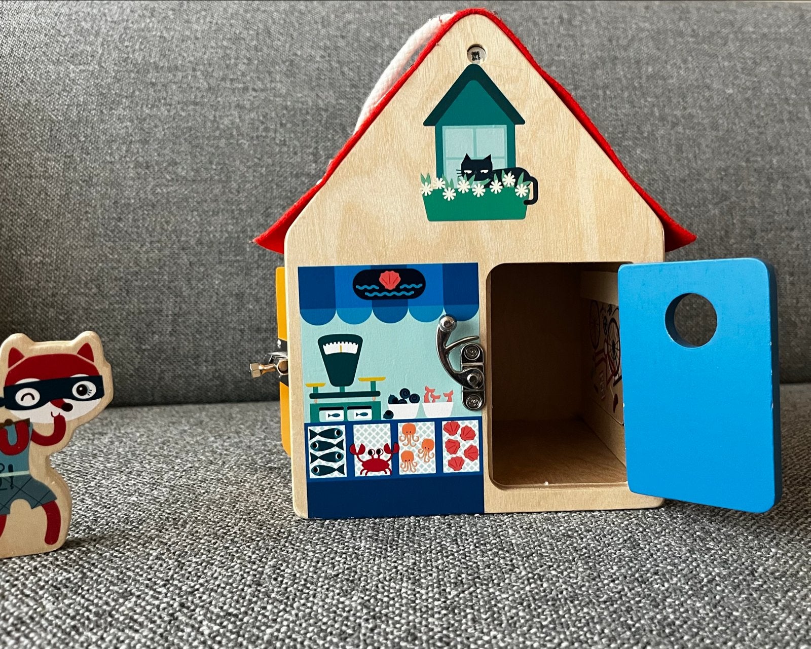 Lilliputiens Slotjeshuis - Educatief Houten Speelhuis, Ophalen of Verzenden, Zo goed als nieuw, Overige typen