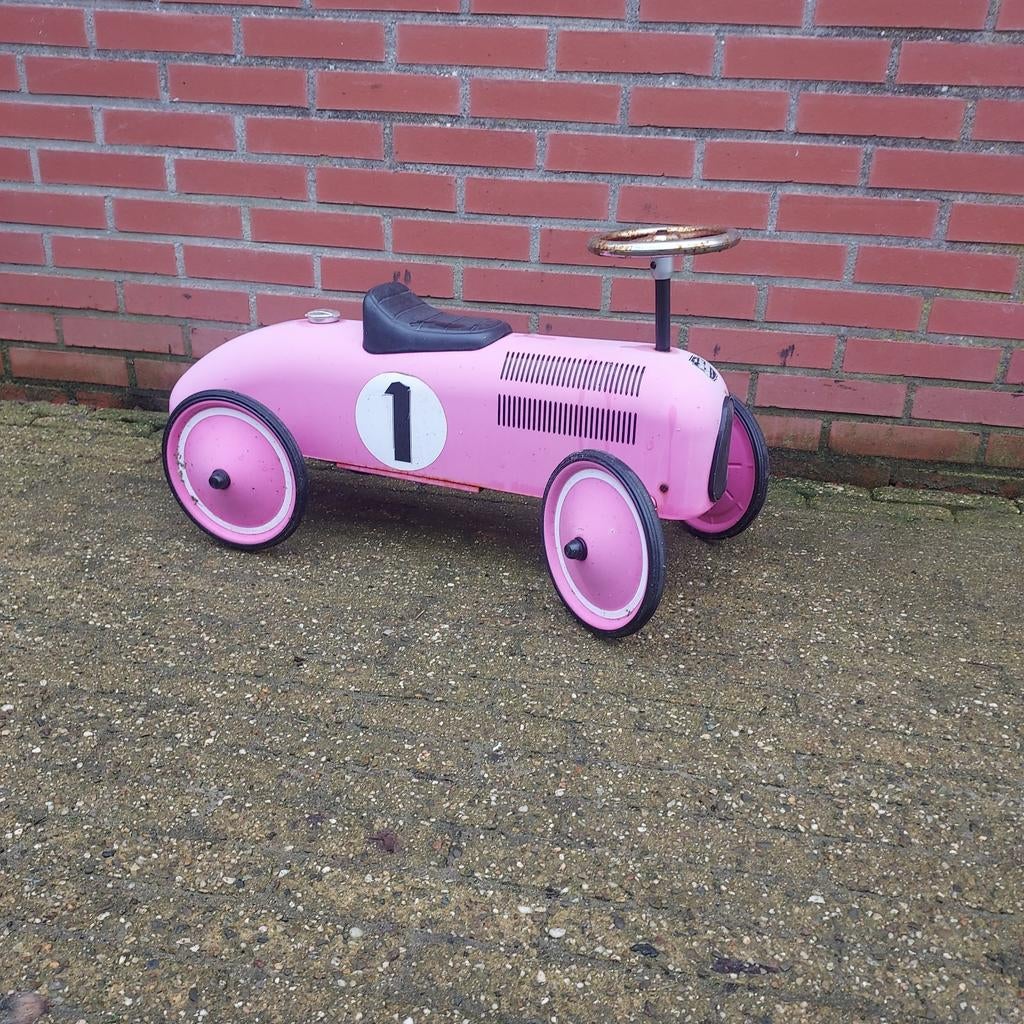 Roze loopauto met nummer 1, Kinderen en Baby's, Speelgoed | Speelgoedvoertuigen, Gebruikt, Ophalen of Verzenden