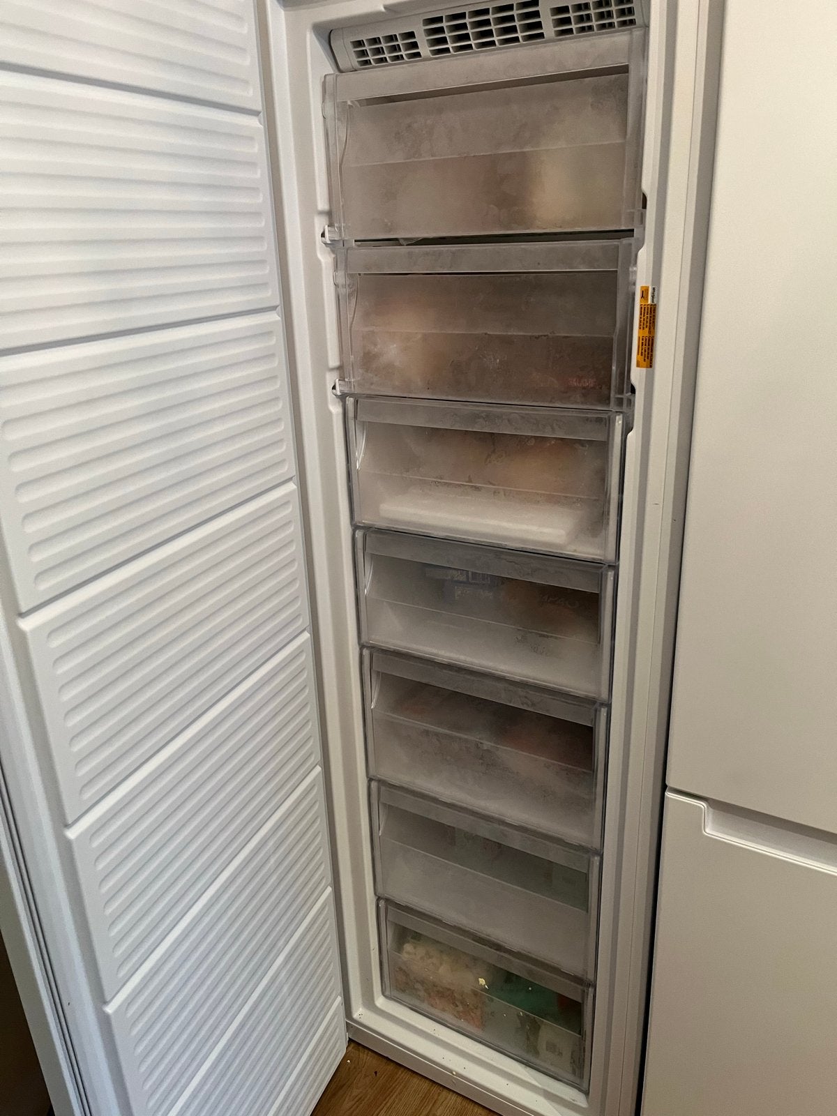 Whirlpool UW8 F1C WB NF1 vrieskast, Gebruikt, Minder dan 60 cm, 160 cm of meer, Vrijstaand