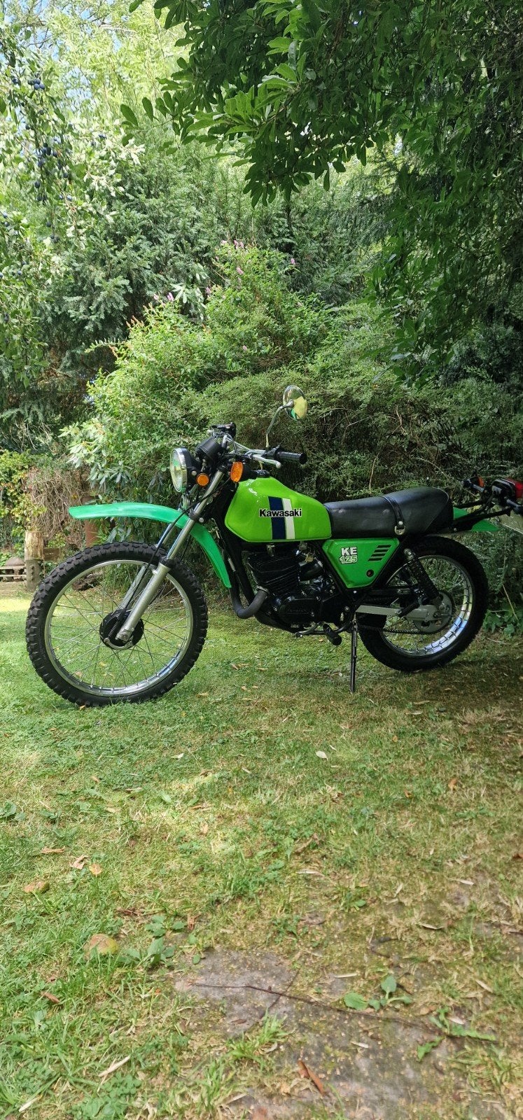 Kawasaki KE125 1979 enduro oldtimer klassieke 2 takt crosser, Motoren, Nieuw, 125 cc, Enduro, Handgeschakeld