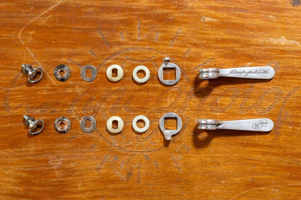 Campagnolo Cinquantenario 50th Anniversary frame shifters, Overige typen, Ophalen of Verzenden, Zo goed als nieuw, Campagnolo Record