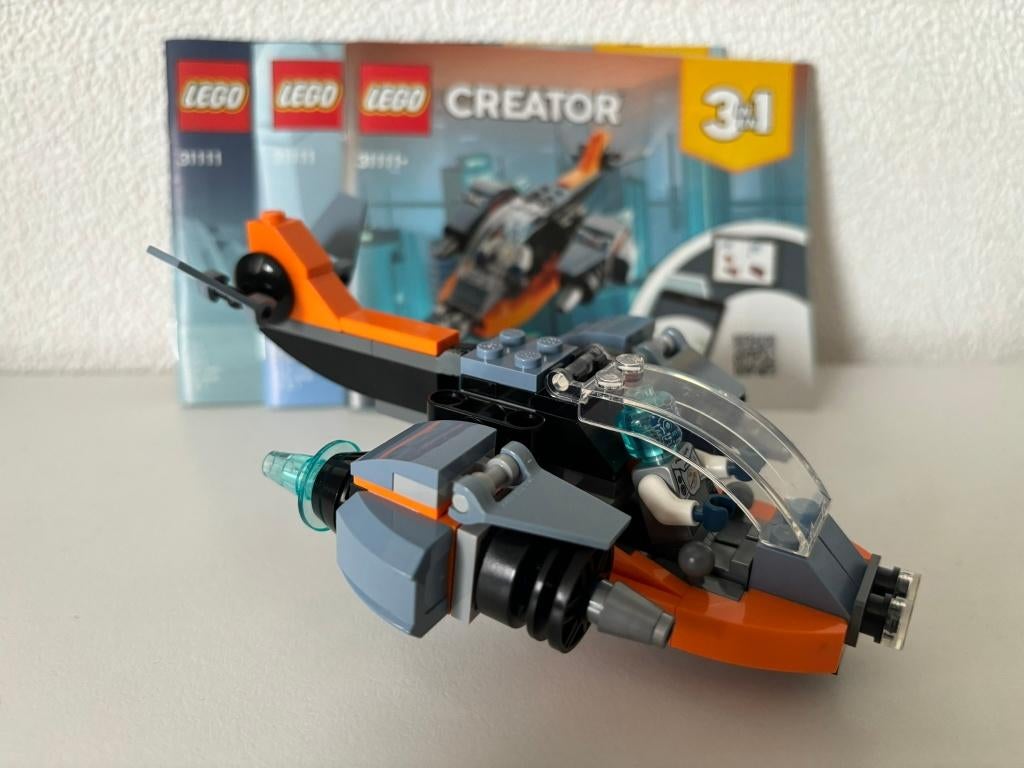 31111 - LEGO Creator Cyber drone - 31111, Lego, Ophalen of Verzenden, Zo goed als nieuw, Creator