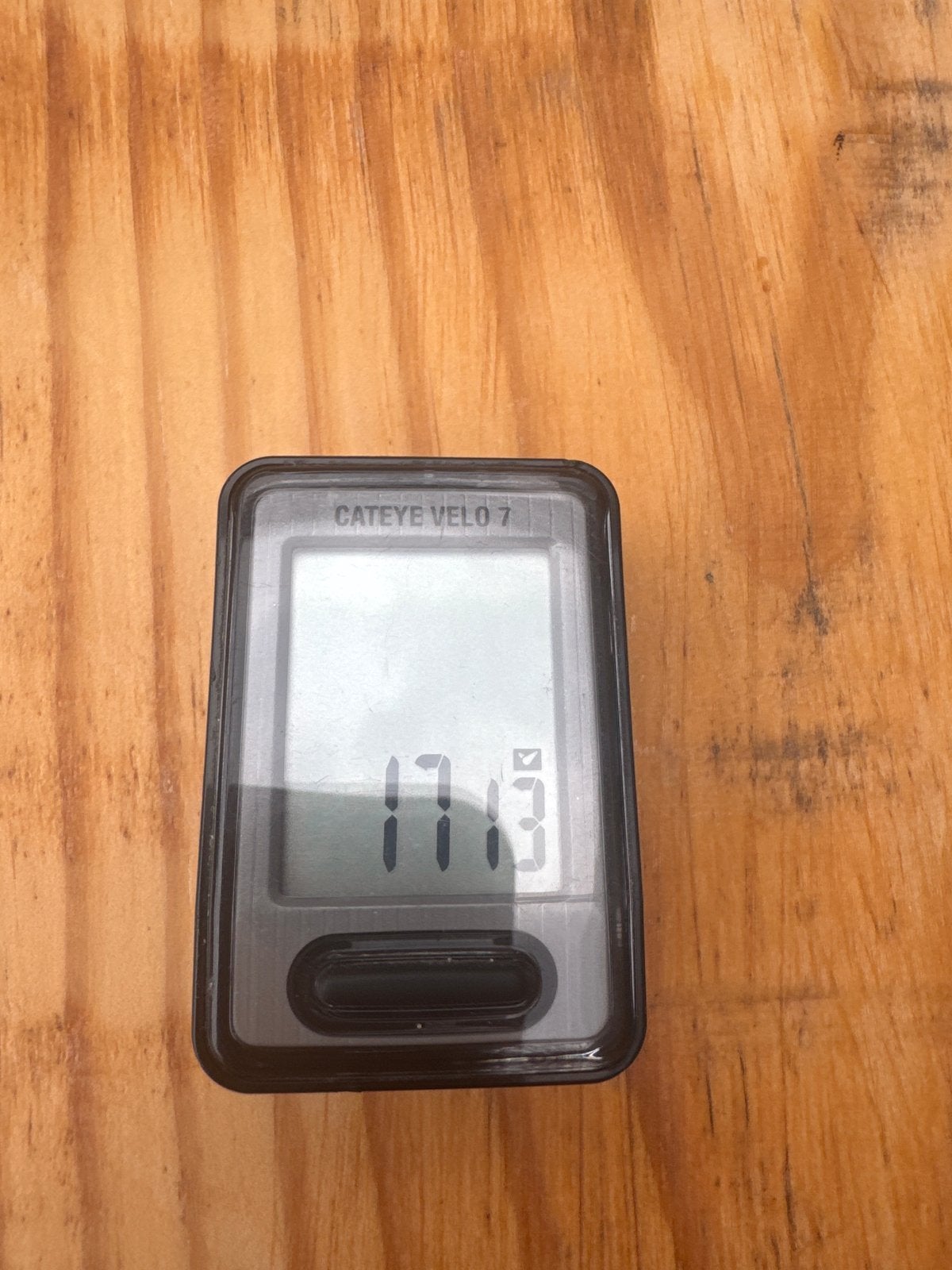 Cateye Velo 7 fietscomputer - Gebruikt, Ophalen of Verzenden, Snelheidssensor, Gebruikt