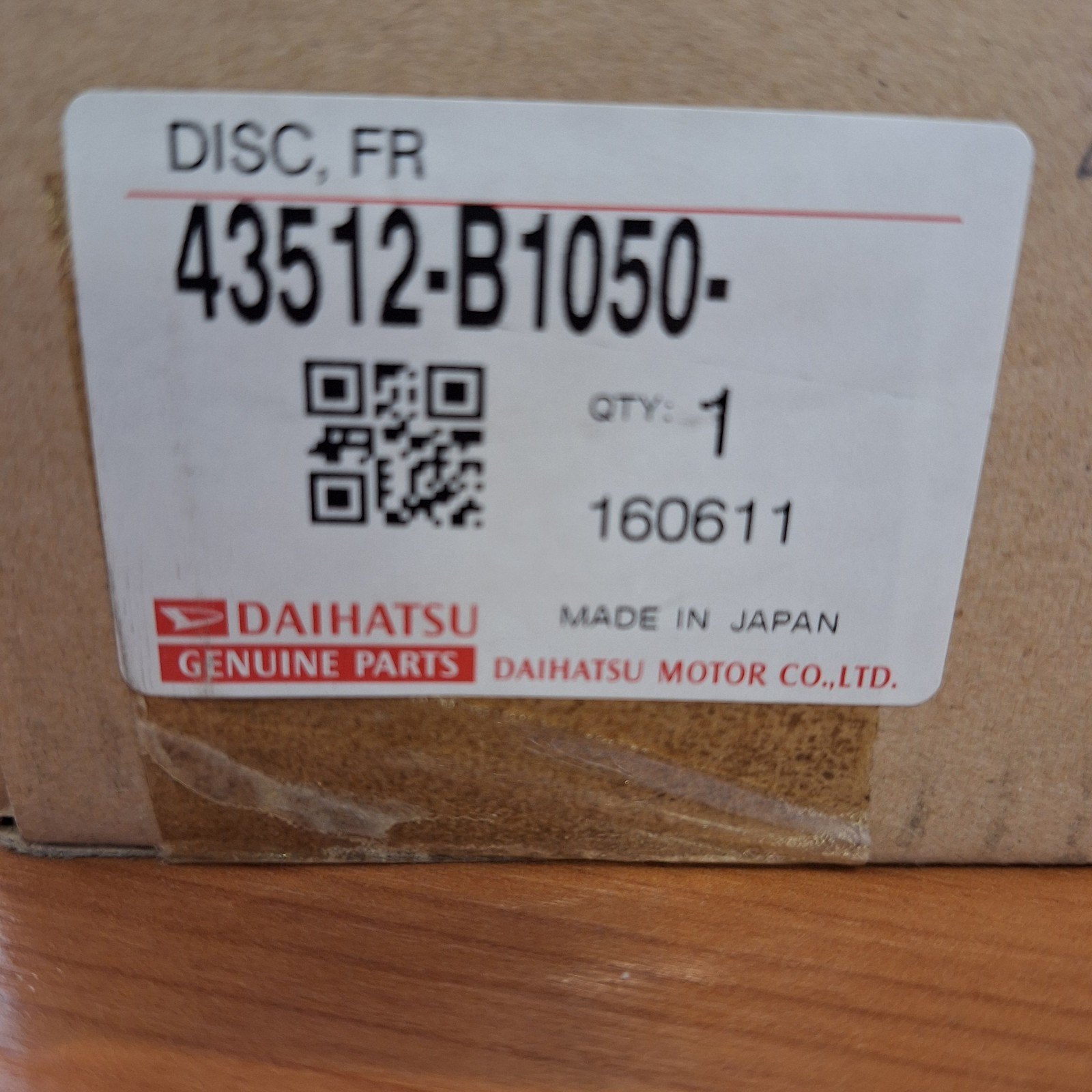 Nieuwe Daihatsu L276LS L276RS remblokken voorzijde, Ophalen of Verzenden, Nieuw, Daihatsu