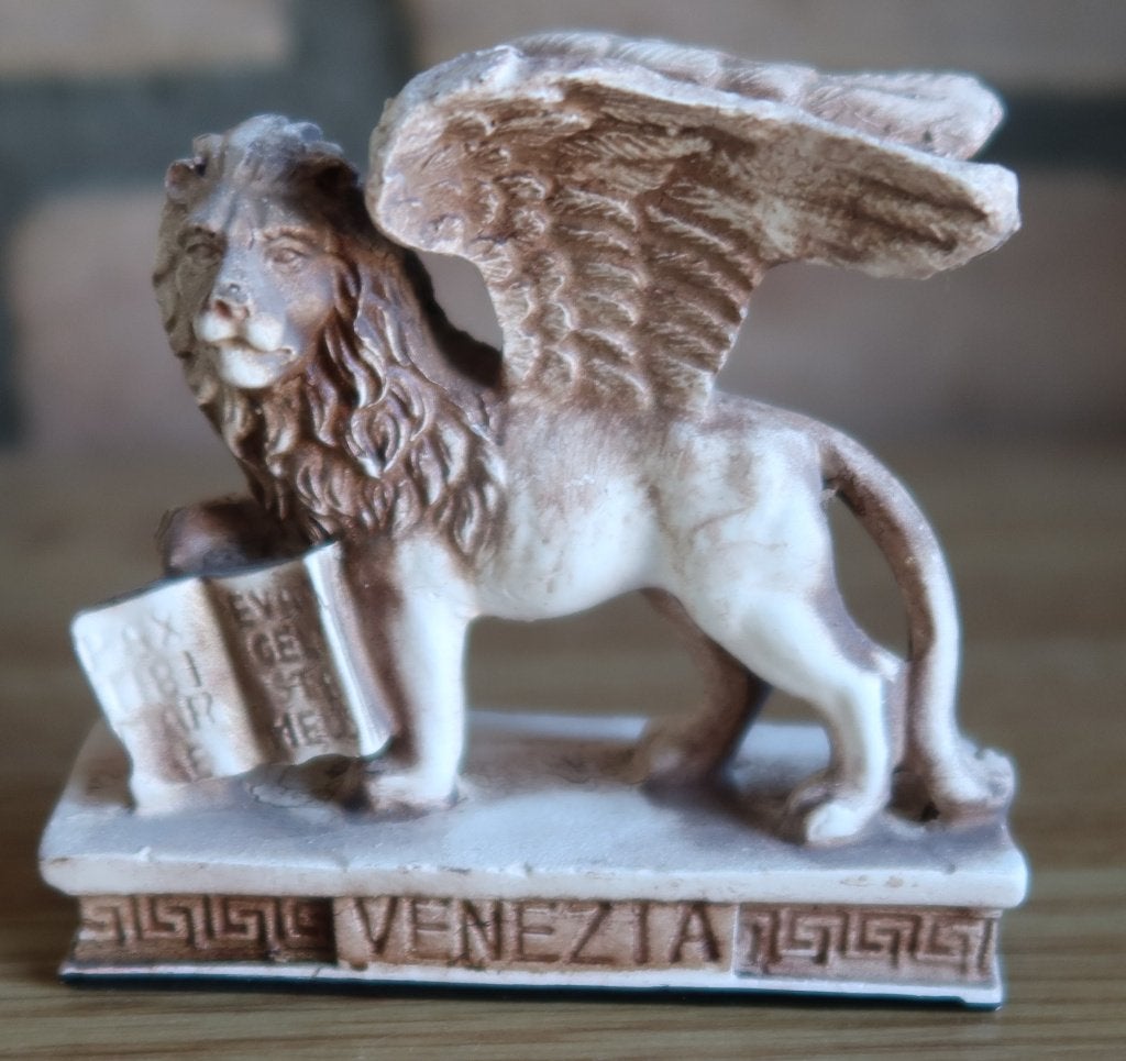 Kunststof Leeuw - Venezia - Mazzega Art & Design, Overige onderwerpen, Minder dan 20 cm, Ophalen of Verzenden, Overige materialen