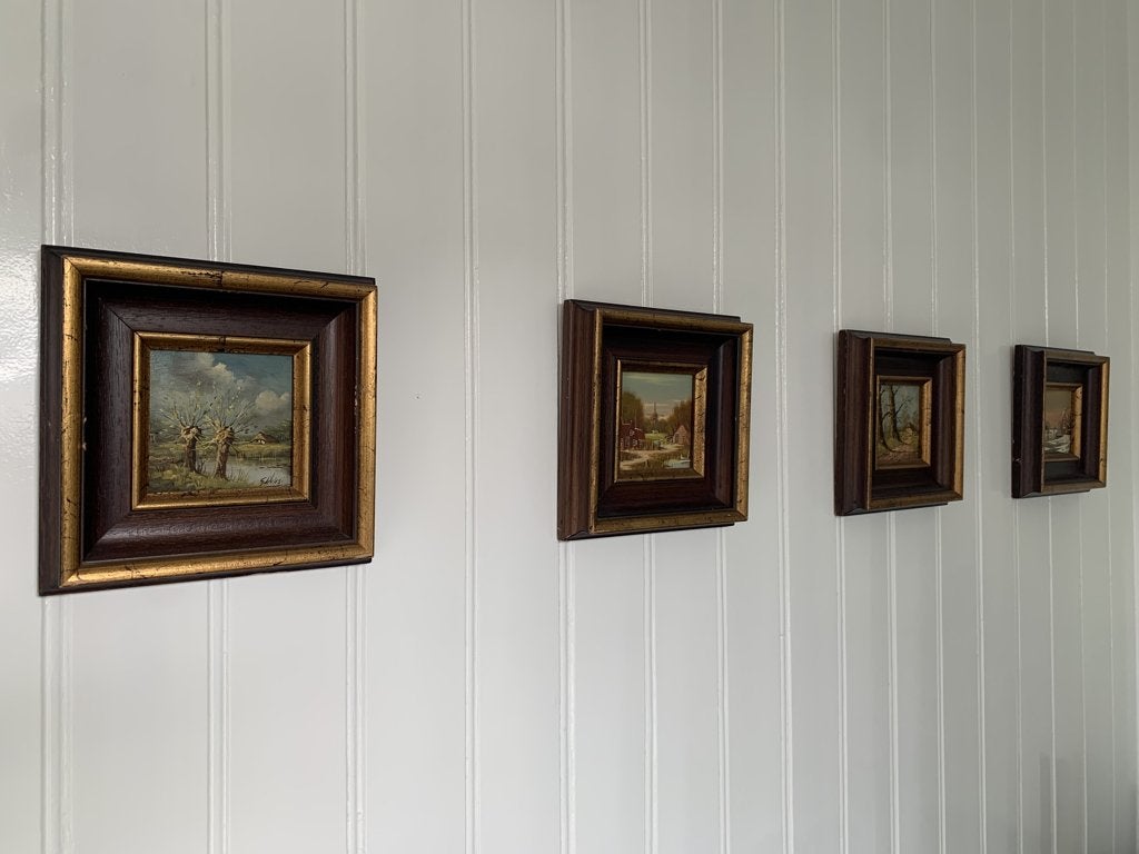 Schilderijen seizoenen 4 stuks, Ophalen