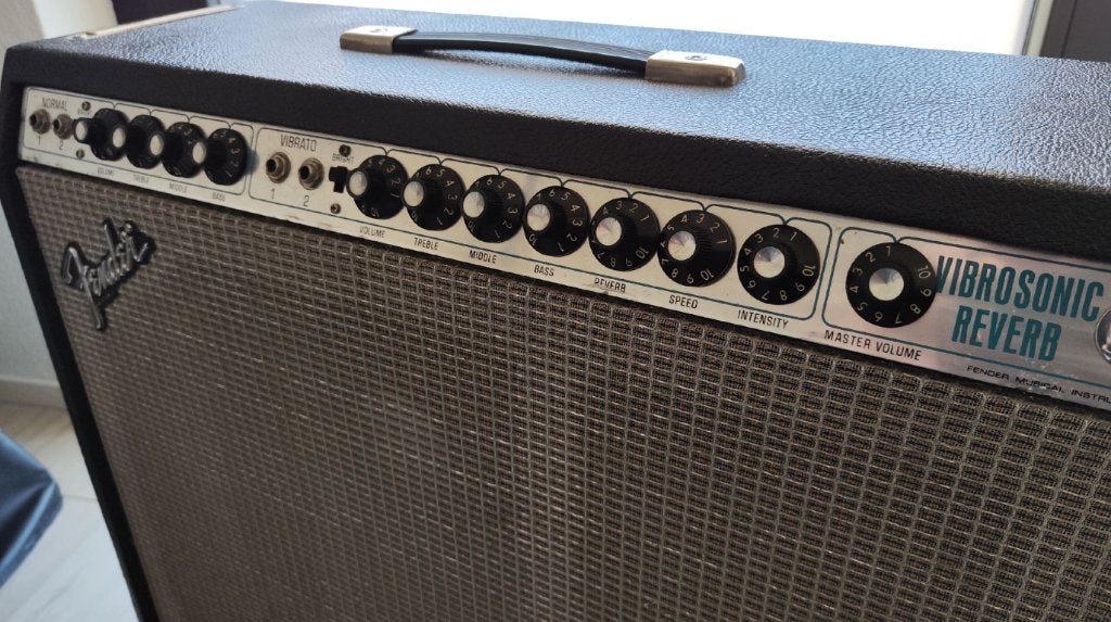 Fender Vibrosonic Reverb (Twin) gitaarversterker uit 1978, Muziek en Instrumenten, Ophalen, Gebruikt, Gitaar, 100 watt of meer